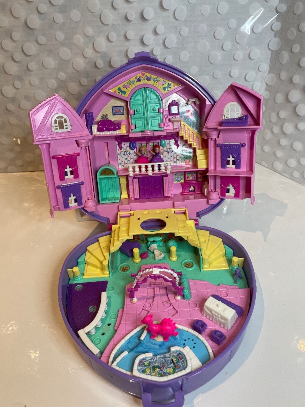 Vintage Bluebird Polly’s Wedding Party Large 💜Compact Playset